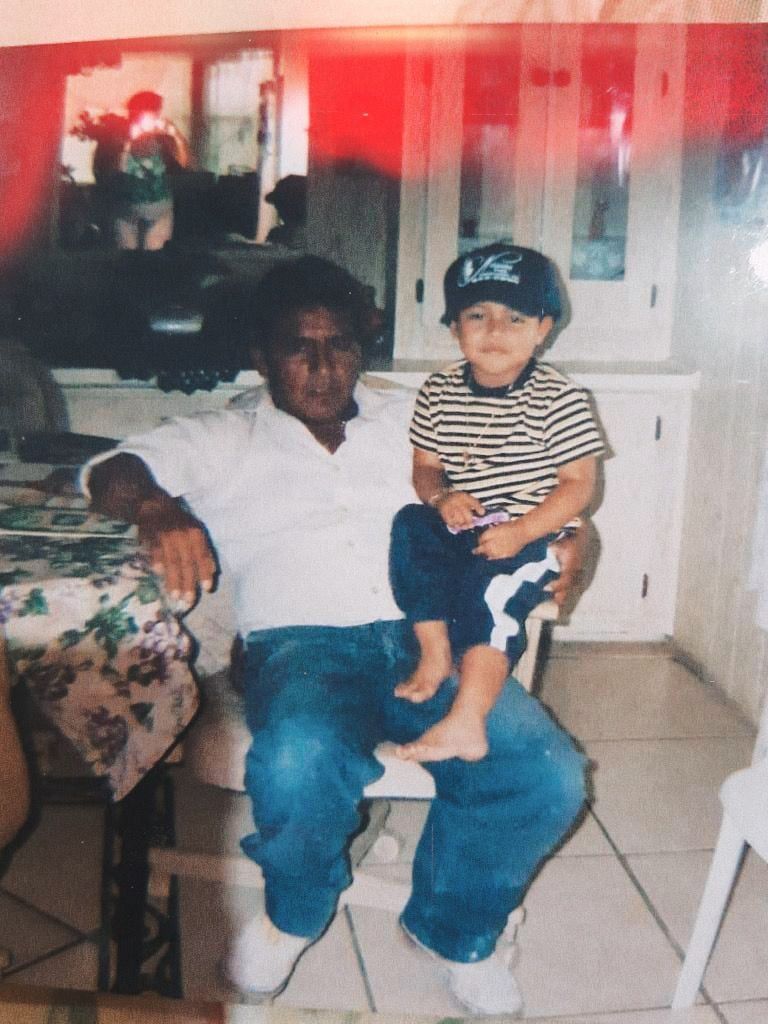 Rafael Jr. & Sr. after a long day