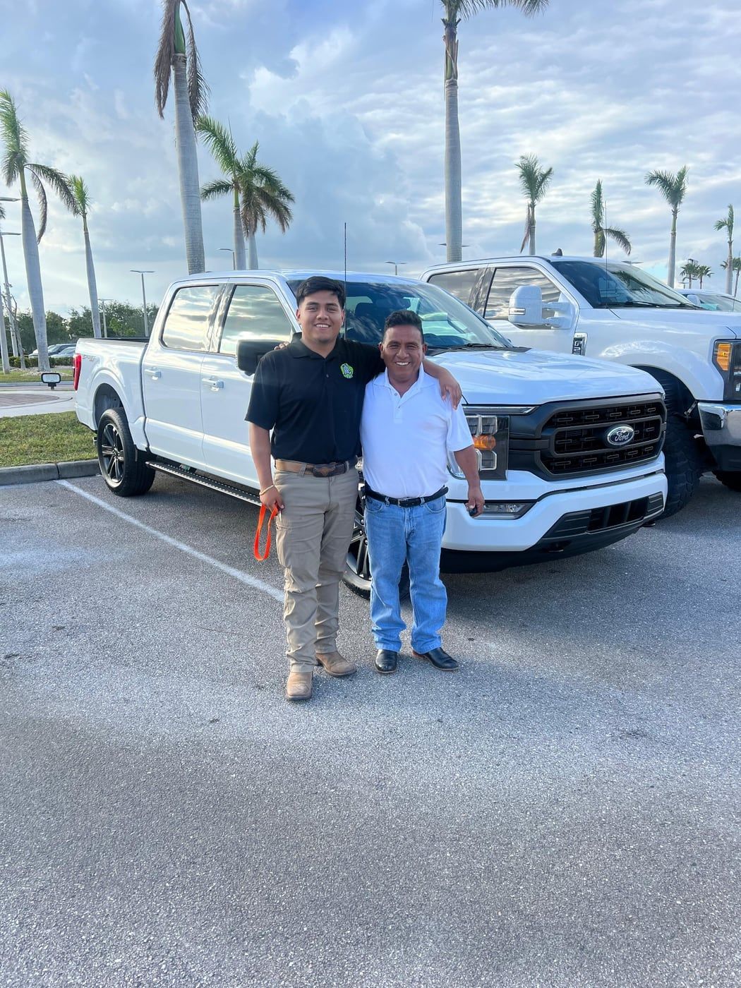 Rafael Jr. & Sr. with the new truck