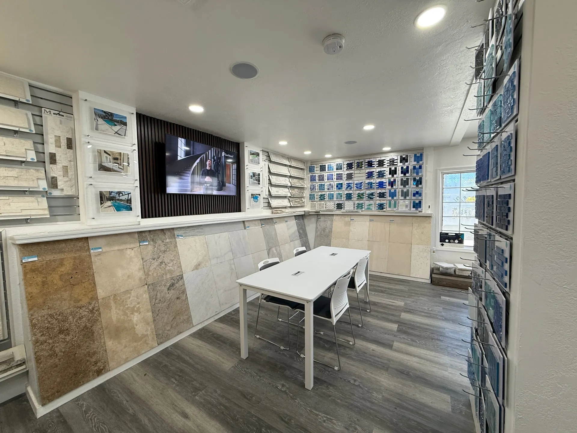 Consultation area with tile samples