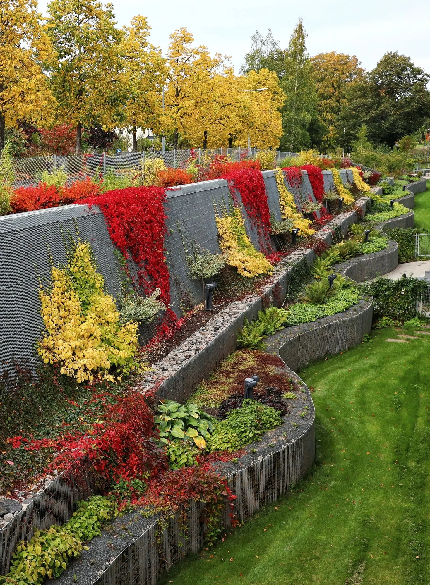 Terraced garden walls